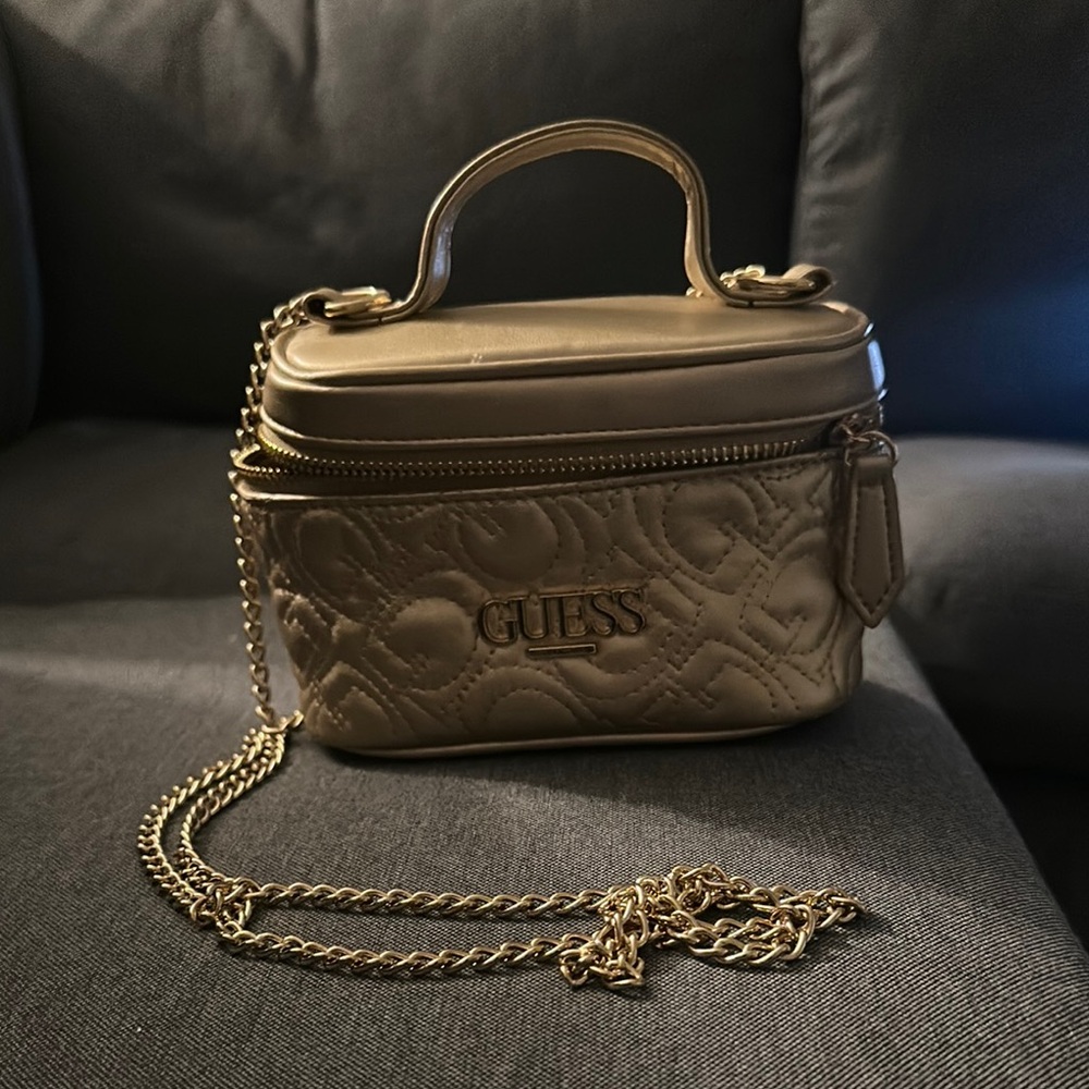 Guess Gold Quilted Women's Bag